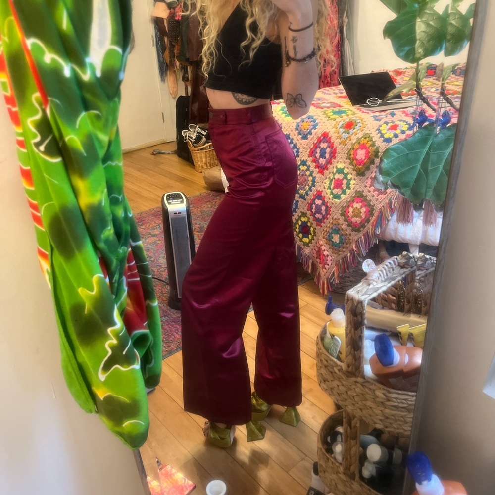 Vintage Satin Trousers